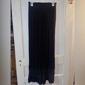 Black Wide-Leg Pants | Japna